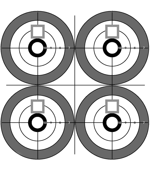 Рисунок мишени для стрельбы